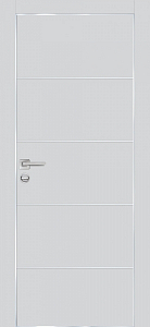 Товар Межкомнатная дверь ПХ-12  AL кромка с 4-х ст. Сапфир матовый