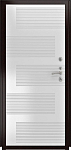 Дверь ДвериПРО L-45 ФЛ-185 (10мм, ПВХ ясень белый) DPRO220749 фото